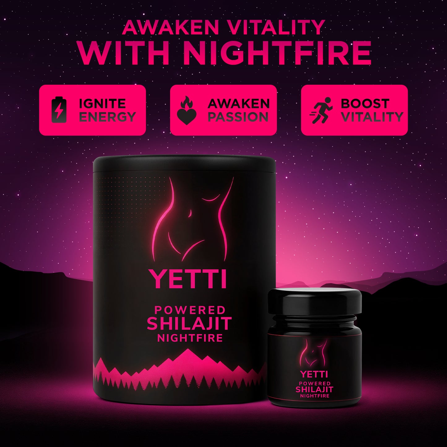 Yetti Nightfire Shilajit Resin - Nightfire - Awaken vitality