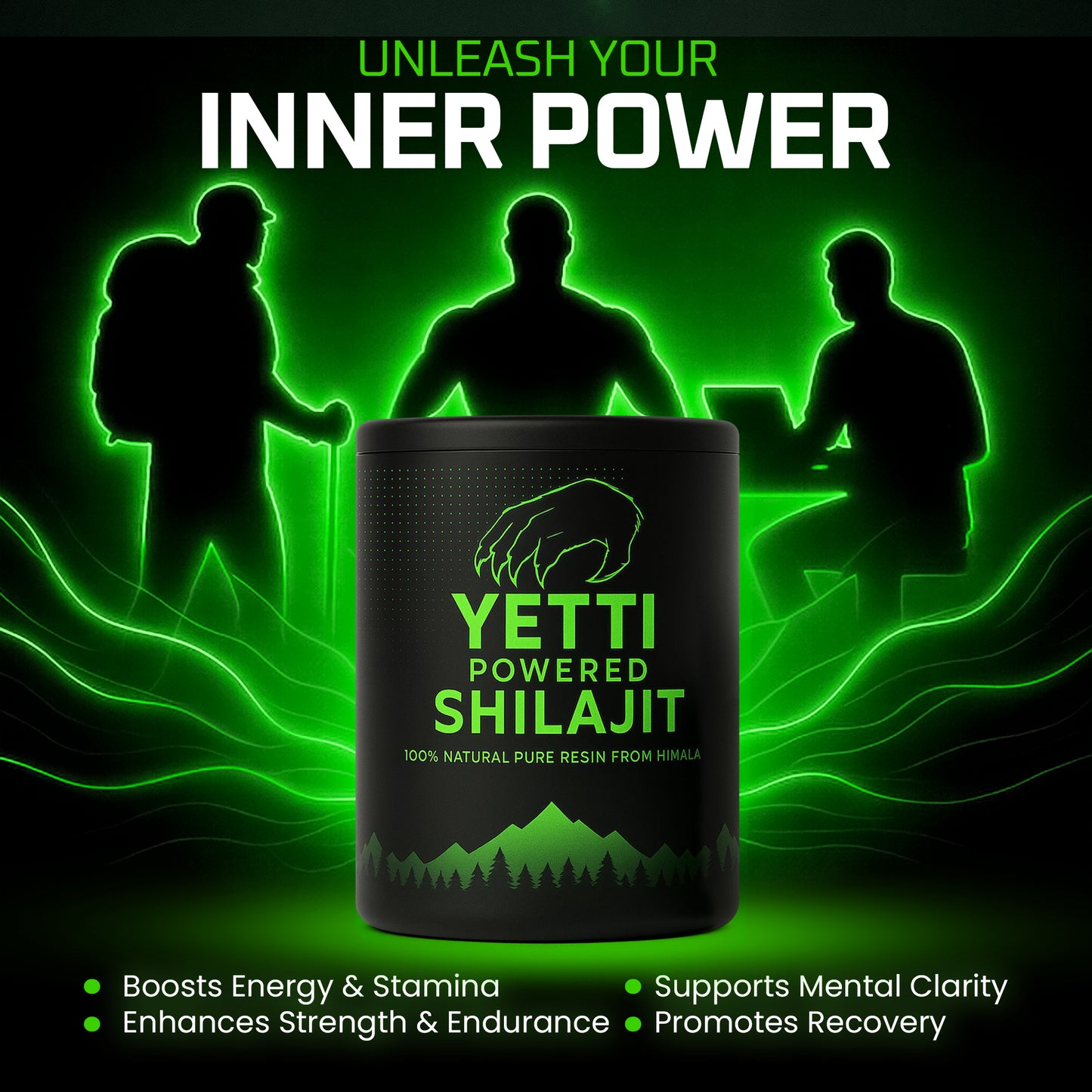 Yetti Powered Shilajit Resin - 100% Pure Himalayan Extract