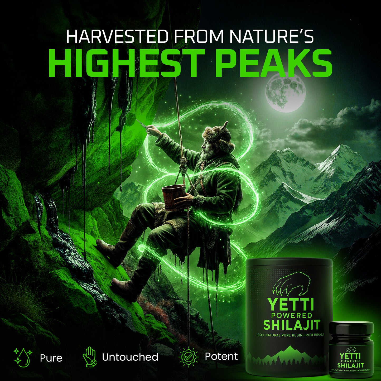 Yetti Powered Shilajit Resin - 100% Pure Himalayan Extract
