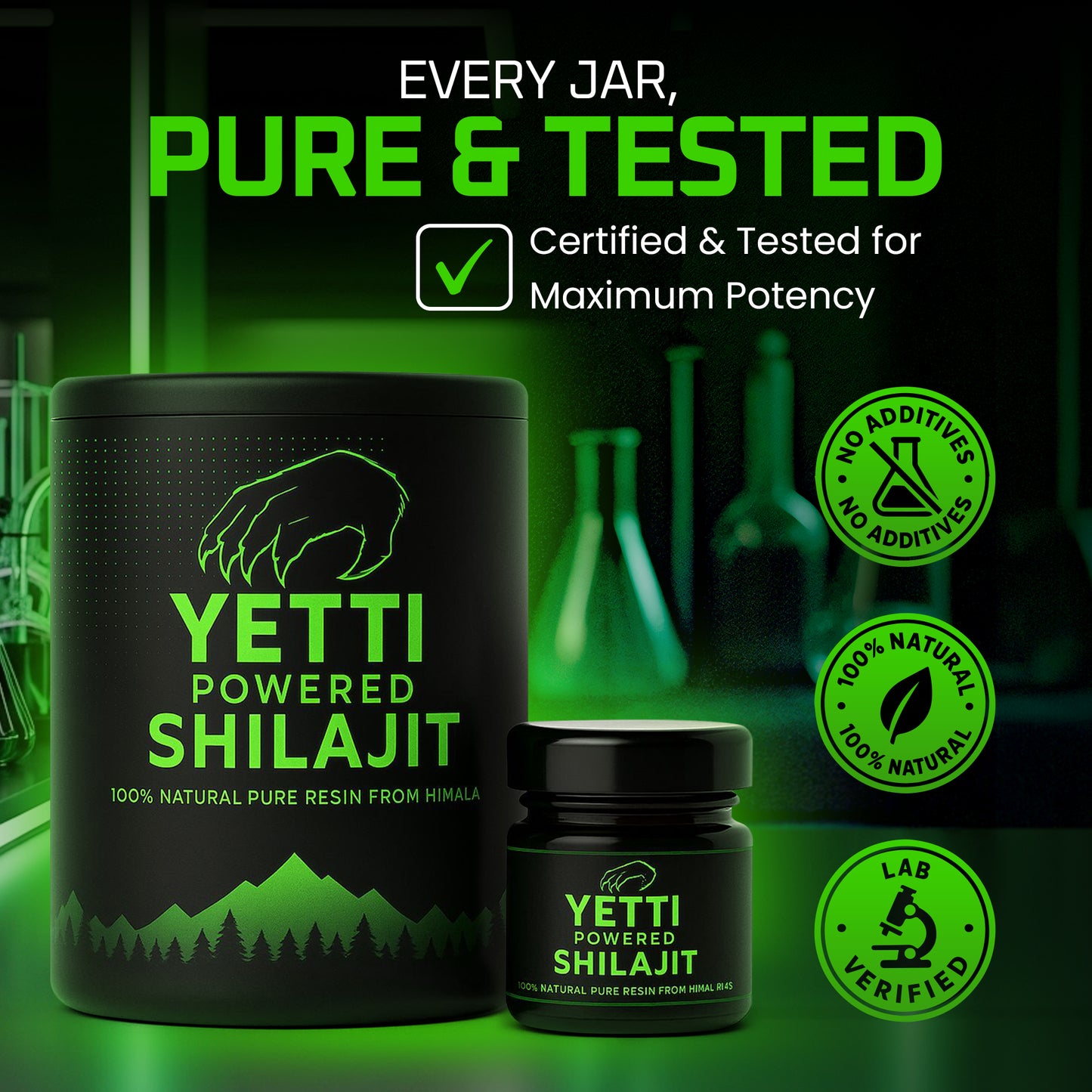 Yetti Powered Shilajit Resin - 100% Pure Himalayan Extract