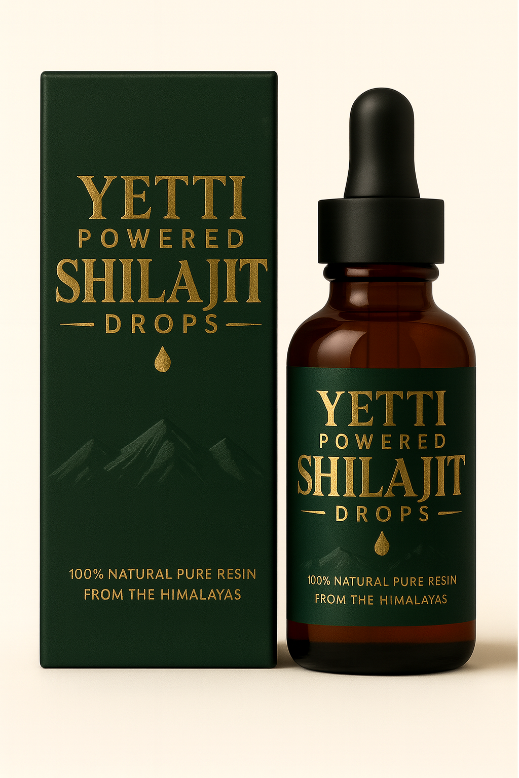 YETTI Powered Shilajit Drops | Pure Resin Extract in Liquid Form | 30 mL