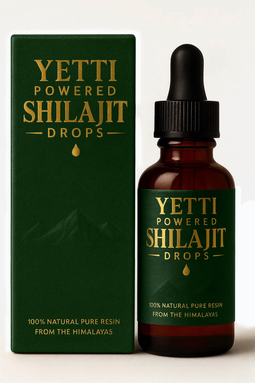 YETTI Powered Shilajit Drops | Pure Resin Extract in Liquid Form | 30 mL