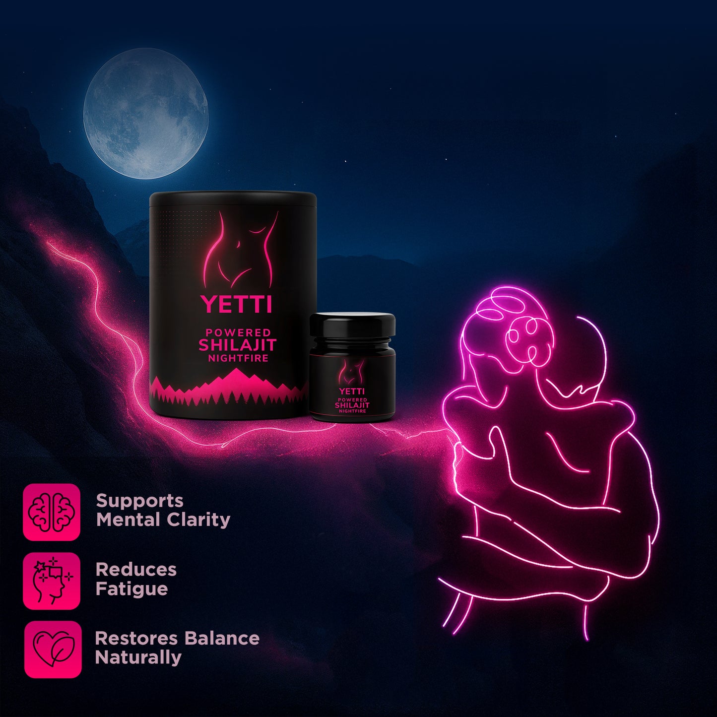 Yetti Nightfire Shilajit Resin - Nightfire - Awaken vitality