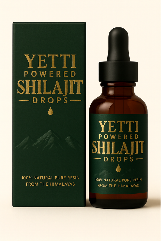 YETTI Powered Shilajit Drops | Pure Resin Extract in Liquid Form | 30 mL
